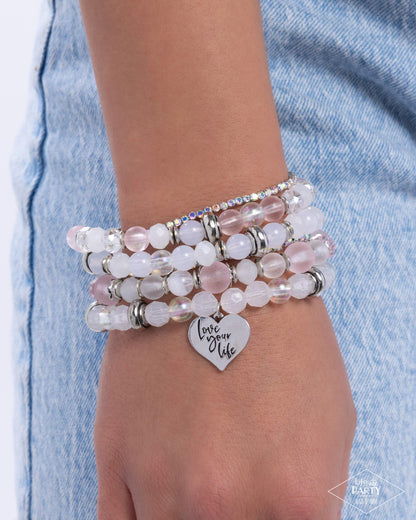 Optimistic Opulence - Pink - Paparazzi Bracelet (2024 Black Diamond)