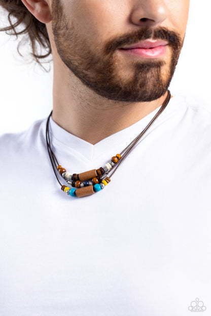 Wish You WOOD - Multi - Paparazzi Necklace
