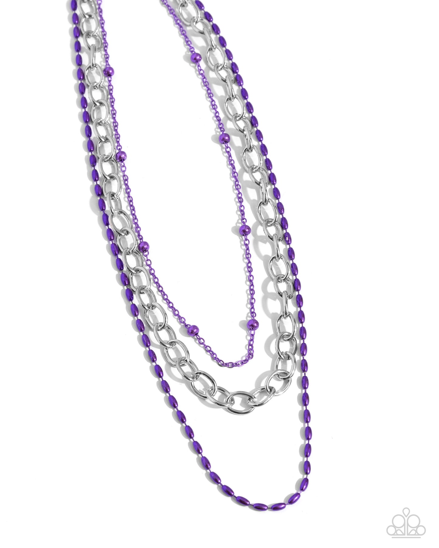 Mardi Gras Mayhem - Purple - Paparazzi Necklace