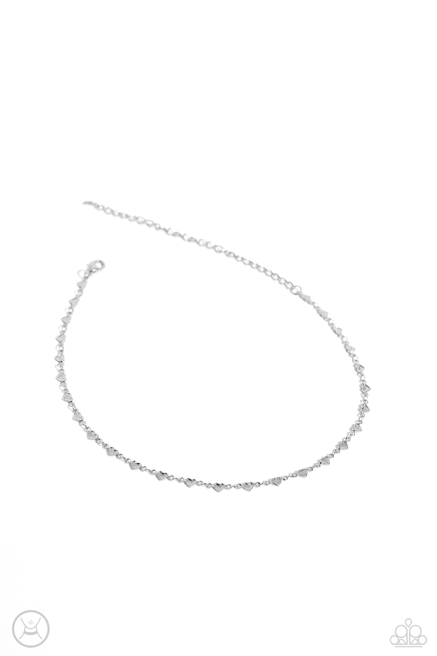 Cupid Catwalk - Silver - Paparazzi Choker Necklace