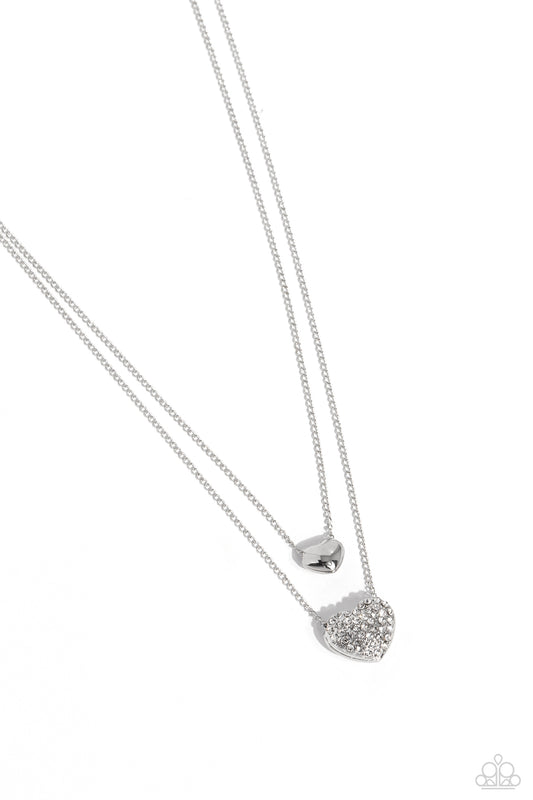 Mismatched Model - White - Paparazzi Necklace