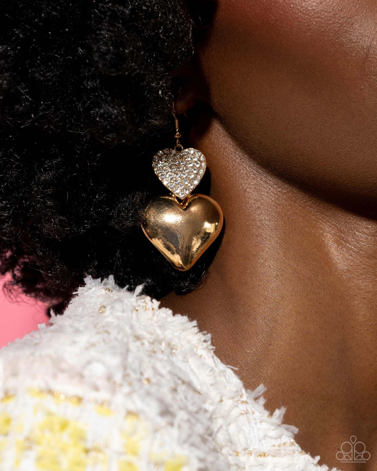 Charming Connection - Gold - Paparazzi Earrings