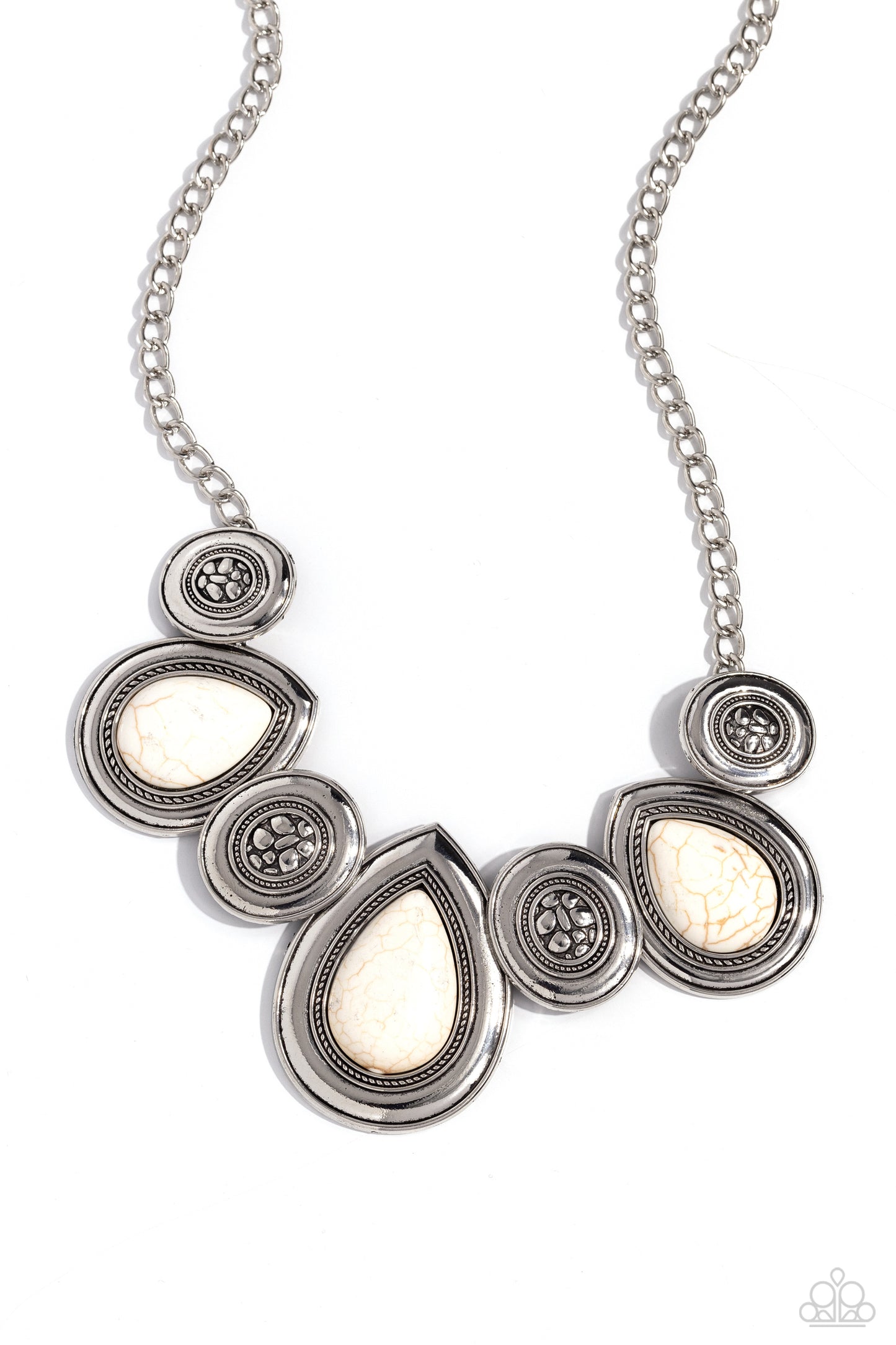Rustic Remix - White - Paparazzi Necklace