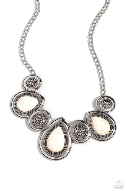 Rustic Remix - White - Paparazzi Necklace
