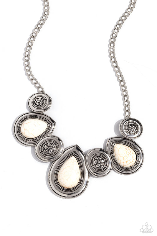 Rustic Remix - White - Paparazzi Necklace