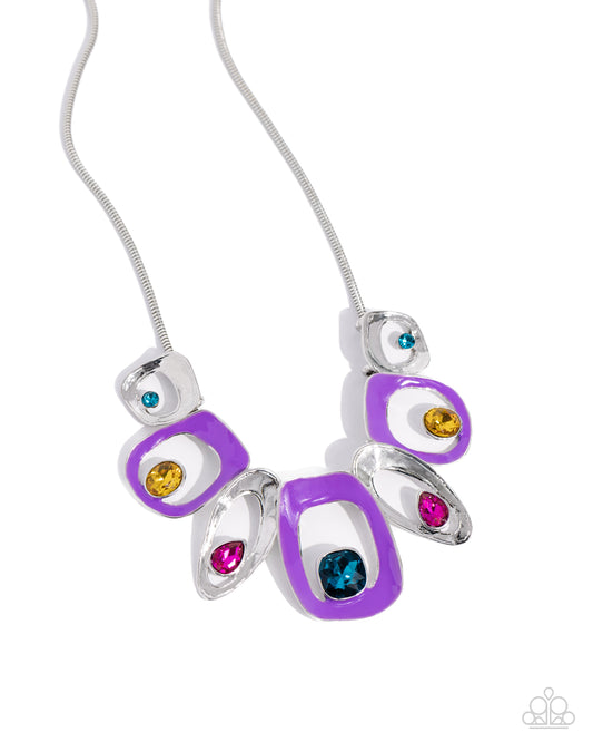Poetically Painted - Purple - Paparazzi Necklace