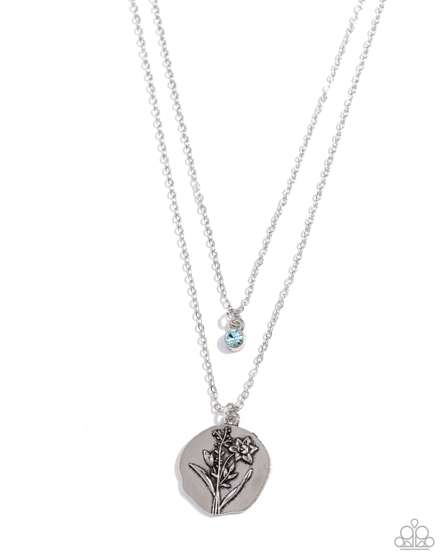 Birthstone Beauty - Blue Necklace and Breathtaking Birthstone - Blue Post Earring Set (March)