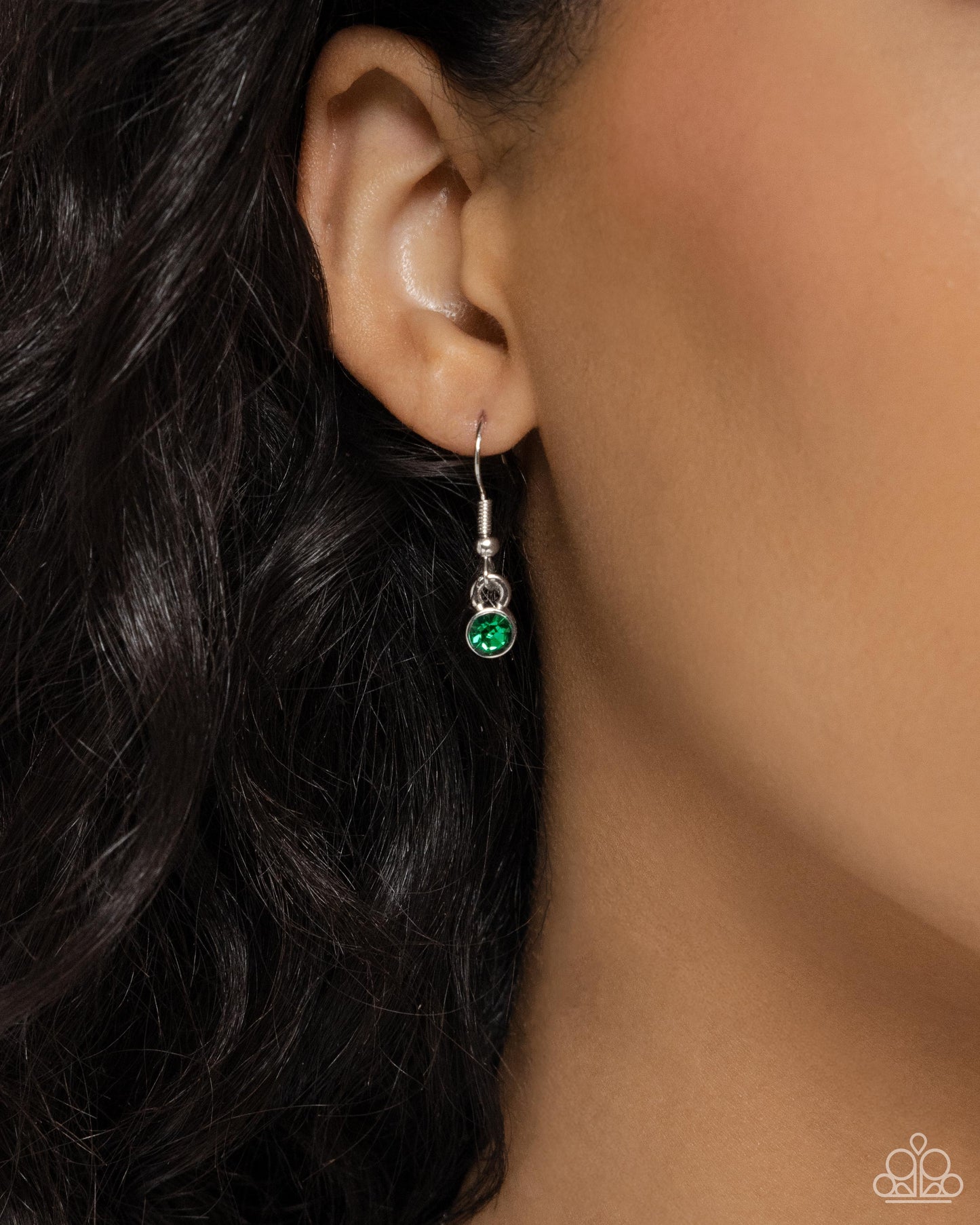 Birthstone Beauty - Green Necklace and Breathtaking Birthstone Green Post Earrings (May)
