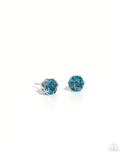 Breathtaking Birthstone - Blue - Post Earrings (December)