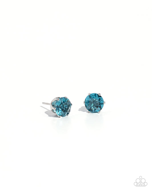 Breathtaking Birthstone - Blue - Post Earrings (December)