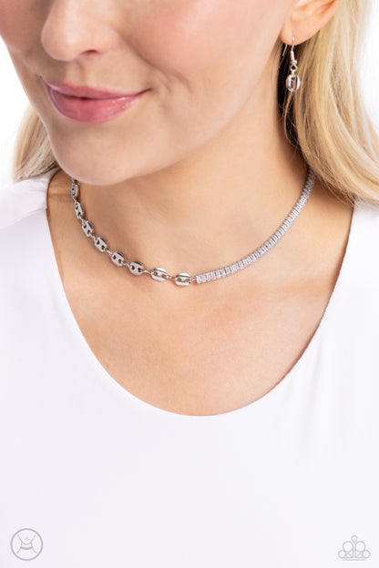 Dream Duo - Silver - Paparazzi Necklace