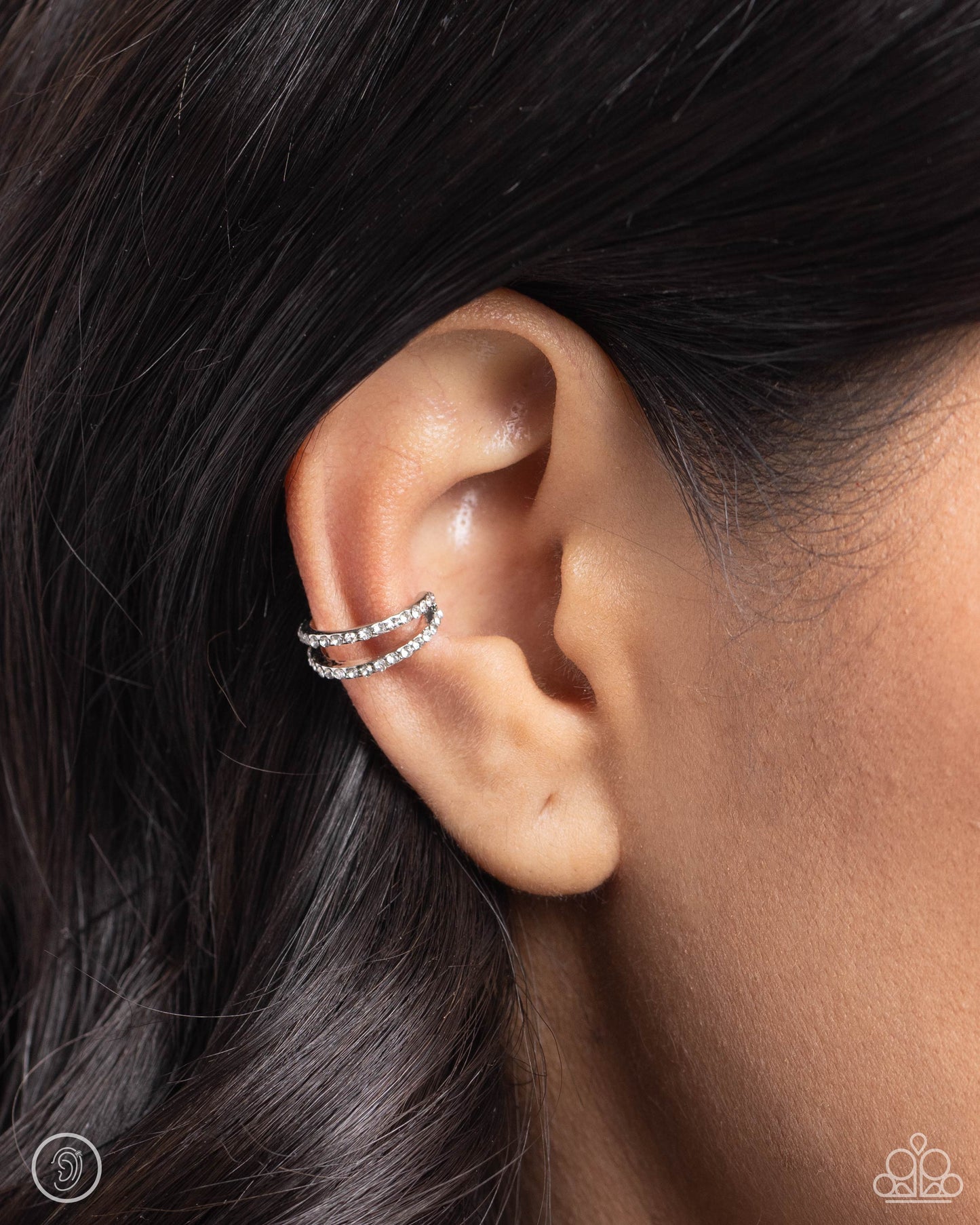 Monochromatic Mystique - Paparazzi Ear Cuffs