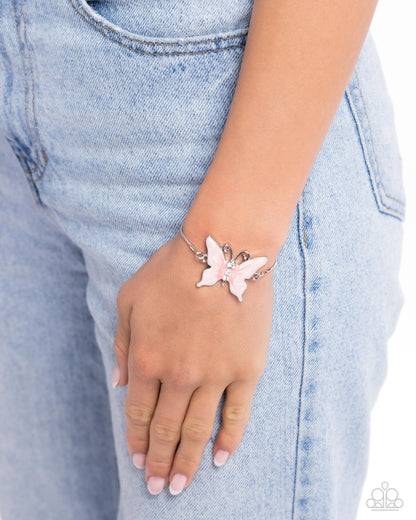 Aerial Adornment Pink - Paparazzi Bracelet