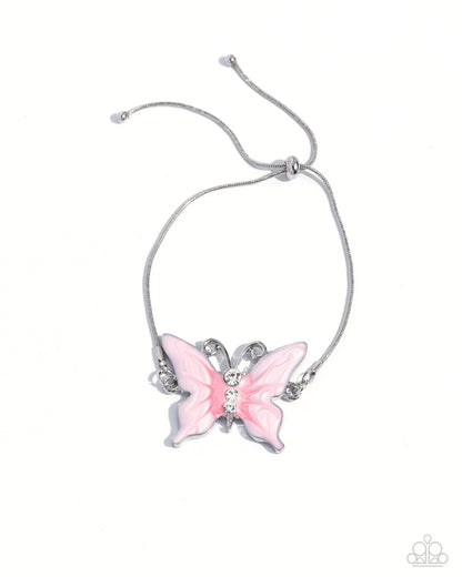 Aerial Adornment Pink - Paparazzi Bracelet
