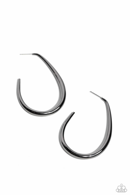 Exclusive Element - Black - Paparazzi Earrings