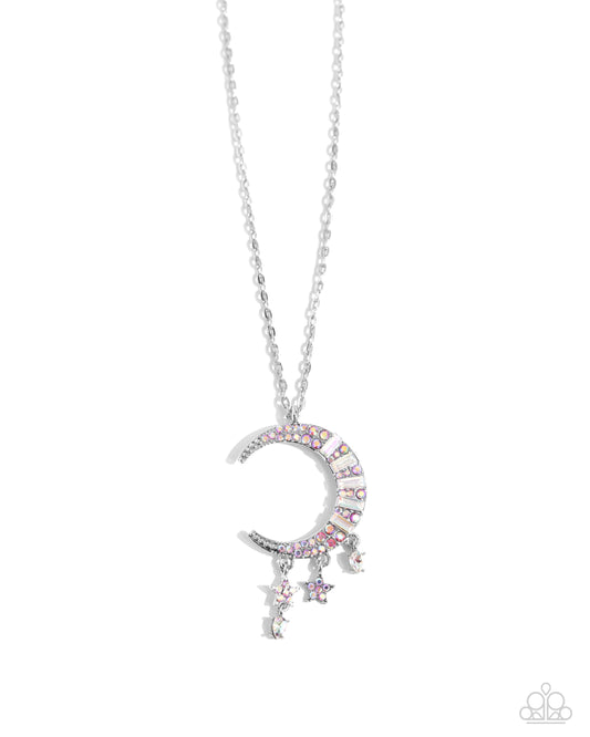 Lunar Landmark - Pink - Paparazzi Necklace
