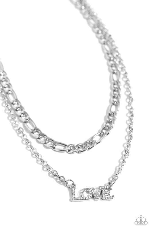 Lovely Layers - White - Paparazzi Necklace