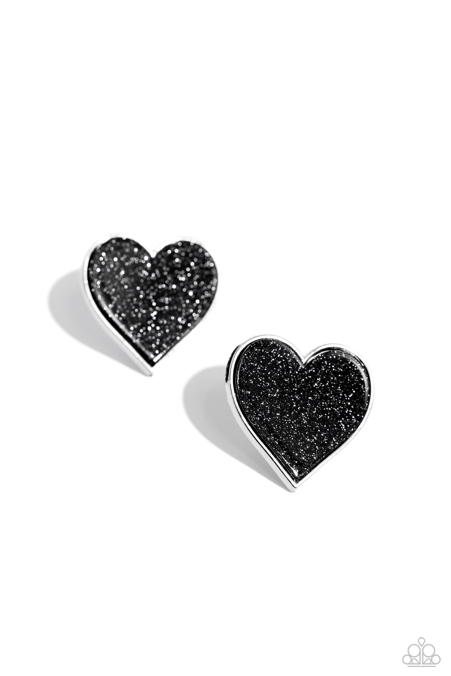 Glitter Gamble - Black - Paparazzi Earrings
