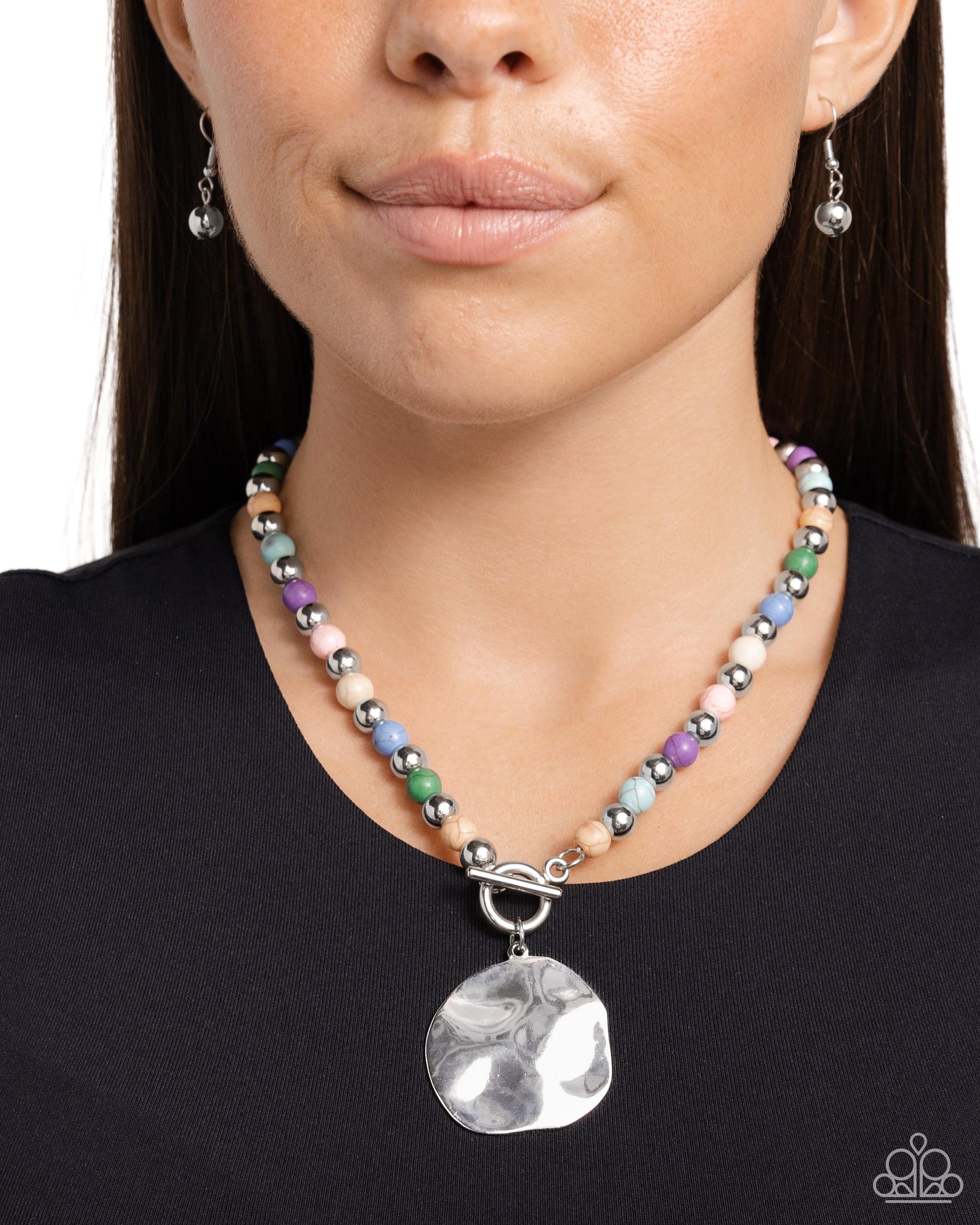 Textured Trinket - Multi - Paparazzi Necklace
