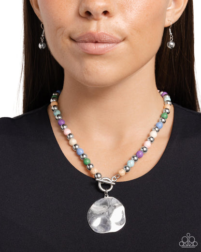 Textured Trinket - Multi - Paparazzi Necklace