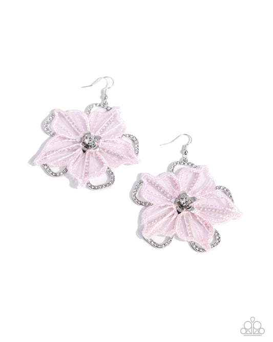 Refined Recognition - Pink - Paparazzi Earrings