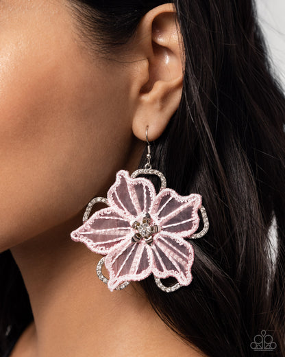 Refined Recognition - Pink - Paparazzi Earrings
