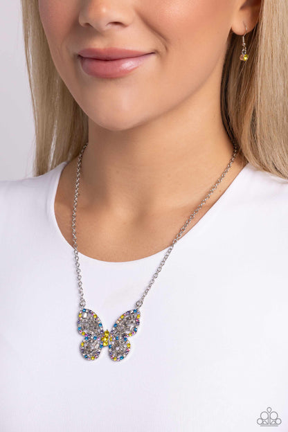 Aerial Academy - Yellow - Paparazzi Necklace
