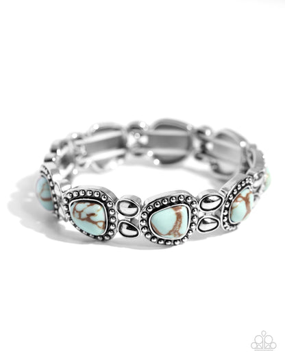 Harmonious Headliner - Blue - Paparazzi Bracelet