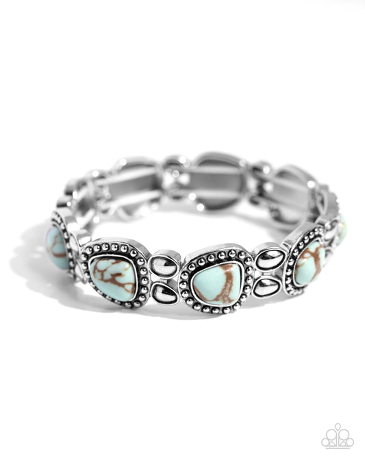 Harmonious Headliner - Blue - Paparazzi Bracelet