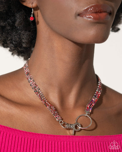 Chic Connection - Red - Paparazzi Necklace