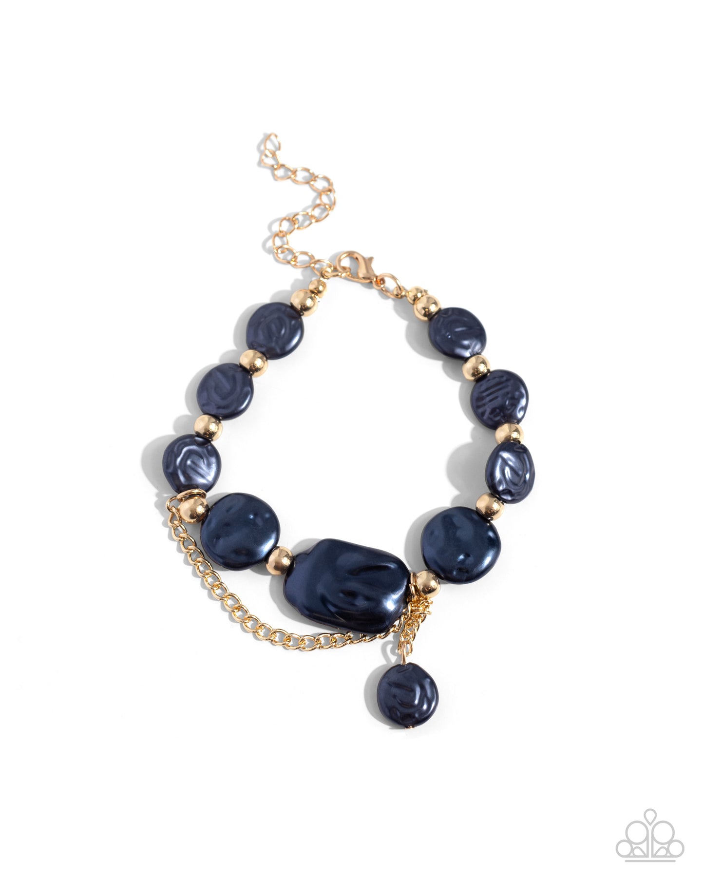 Beaming Baroque - Blue Necklace and 5th Avenue Finesse - Blue Bracelet Set