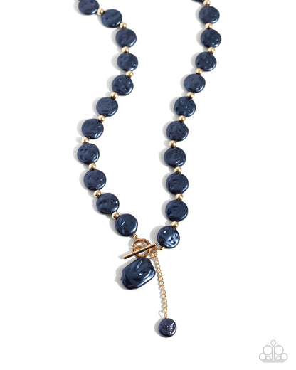 Beaming Baroque - Blue Necklace and 5th Avenue Finesse - Blue Bracelet Set