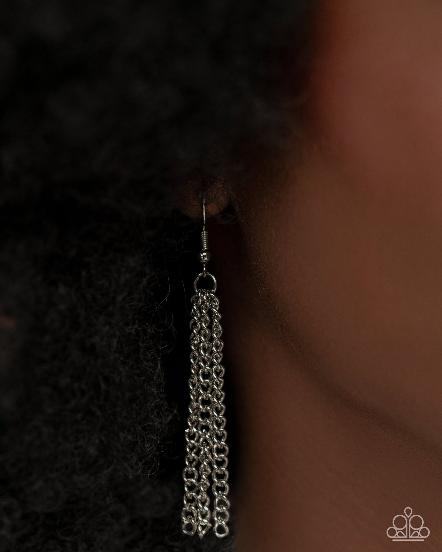 Deconstructed Denim - Blue - Paparazzi Necklace and Dauntless Denim Blue Earrings Set