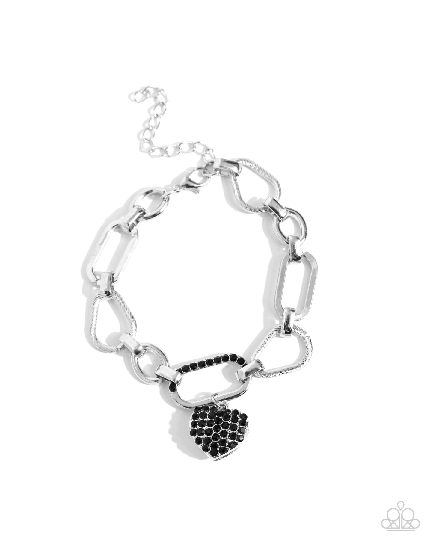 HEART Director - Black - Paparazzi Bracelet