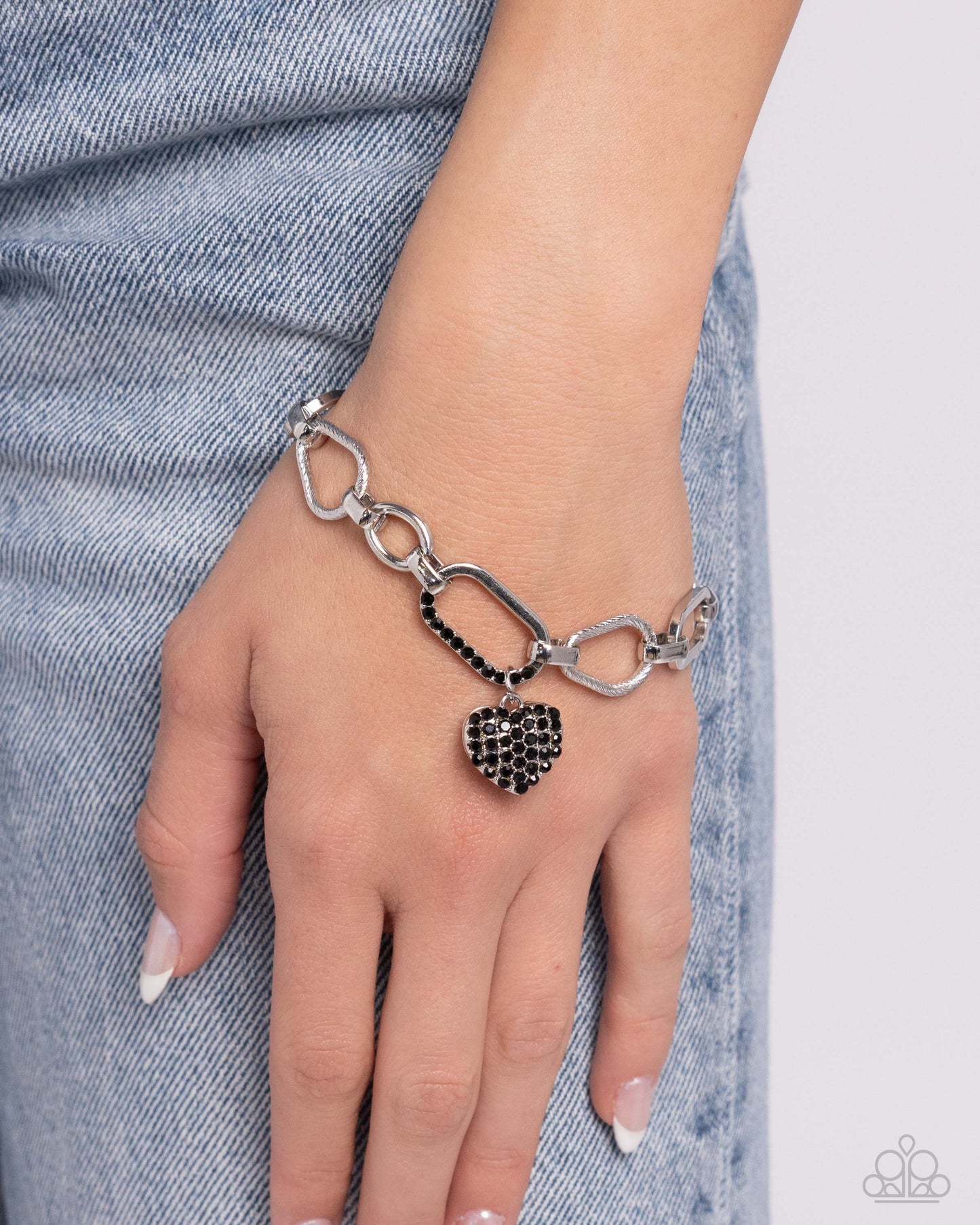 HEART Director - Black - Paparazzi Bracelet
