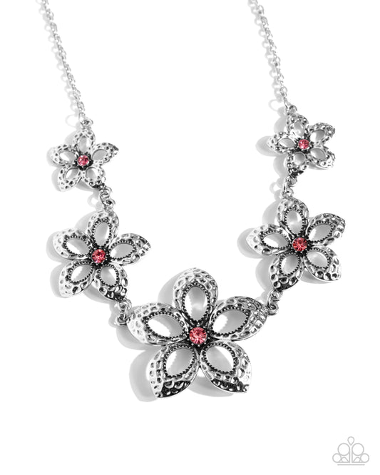 Faithful Florals - Pink - Paparazzi Necklace
