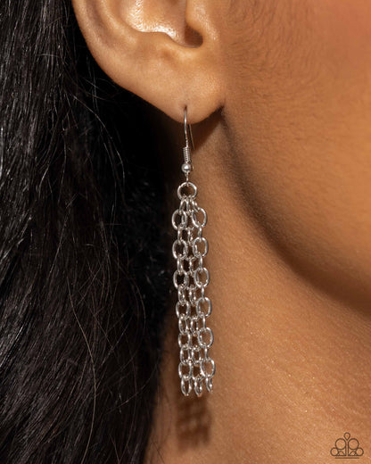 Sparkling Seahorse - Silver Necklace and Seahorse Sheen - Silver Earrings Paparazzi Set