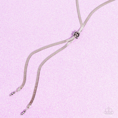 Corporate Cascade - Silver - Paparazzi Necklace