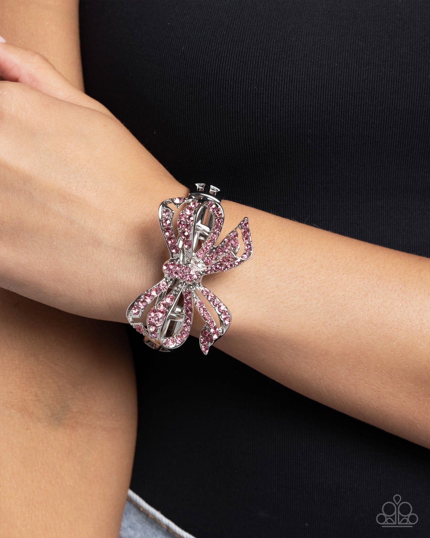 Its All A-BOW-t Me - Pink - Paparazzi Bracelet