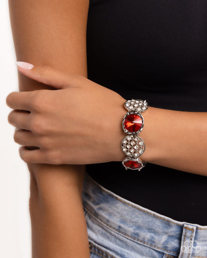 Refined Refresh - Red - Paparazzi Bracelet