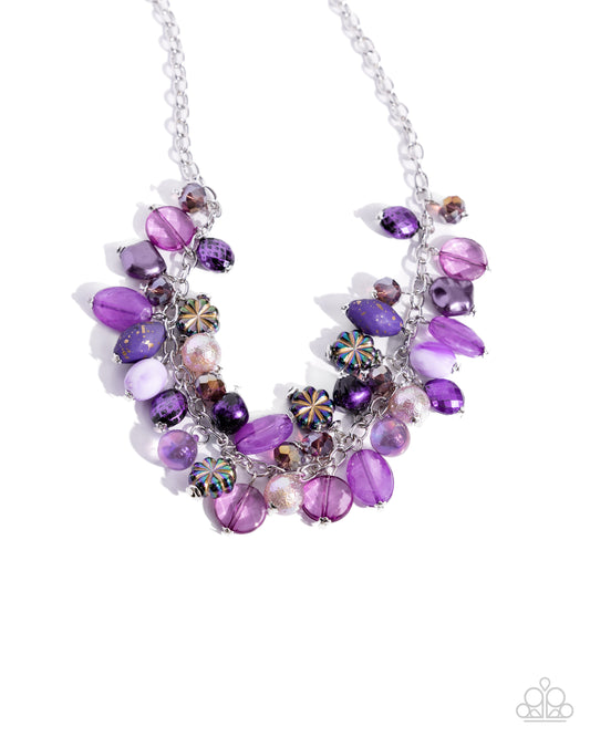 Offbeat Ofrenda - Purple - Paparazzi Necklace