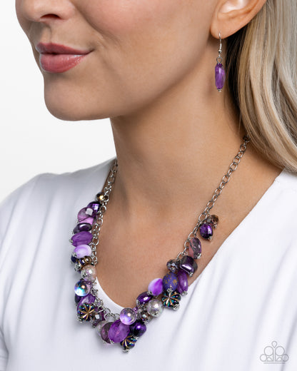 Offbeat Ofrenda - Purple - Paparazzi Necklace