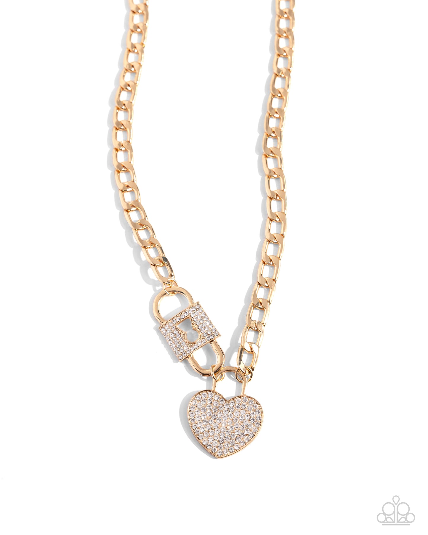 Lock Up Your Love - Gold - Paparazzi Necklace
