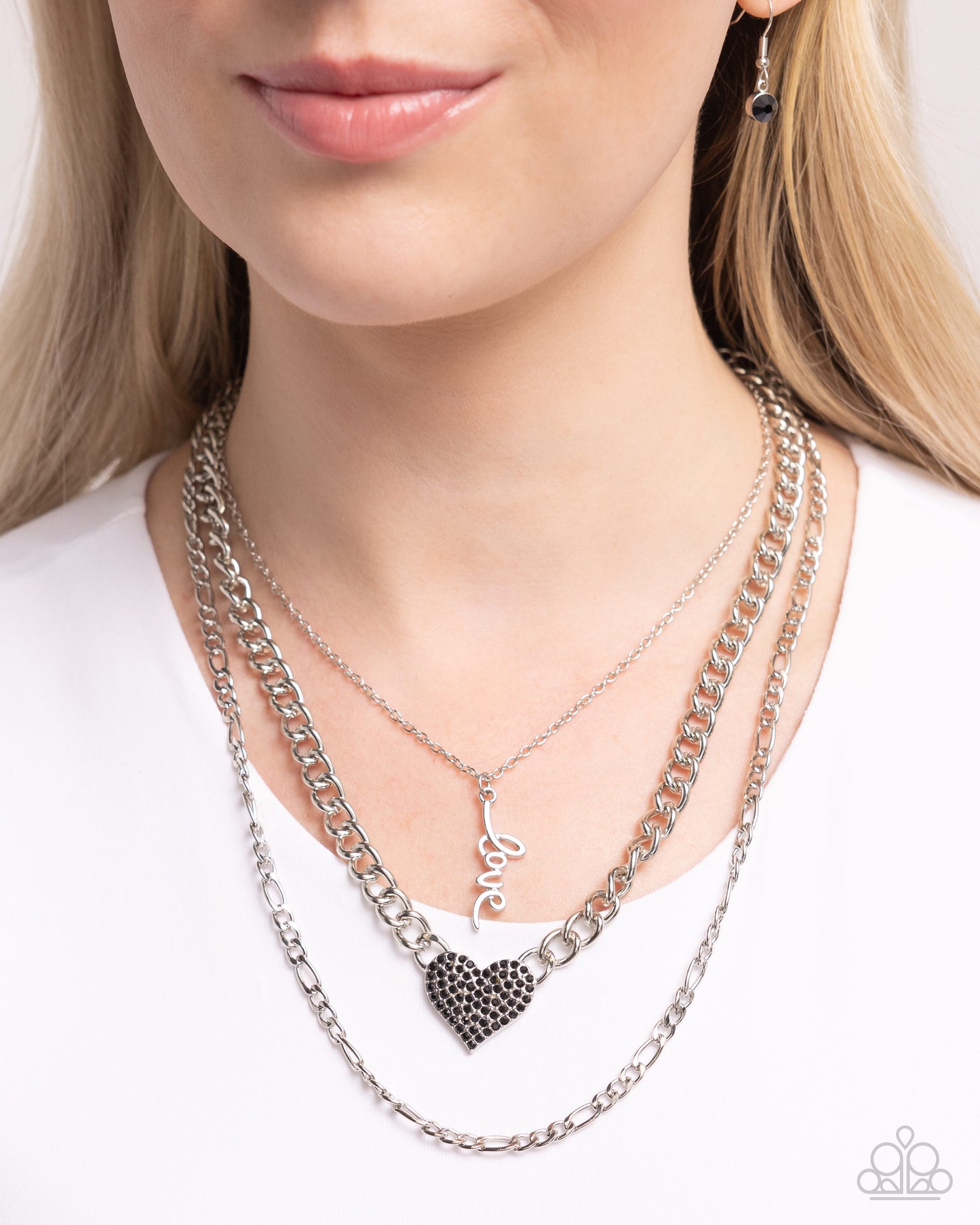 Luxurious Love - Black - Paparazzi Necklace
