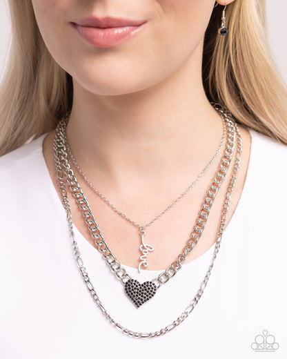 Luxurious Love - Black - Paparazzi Necklace