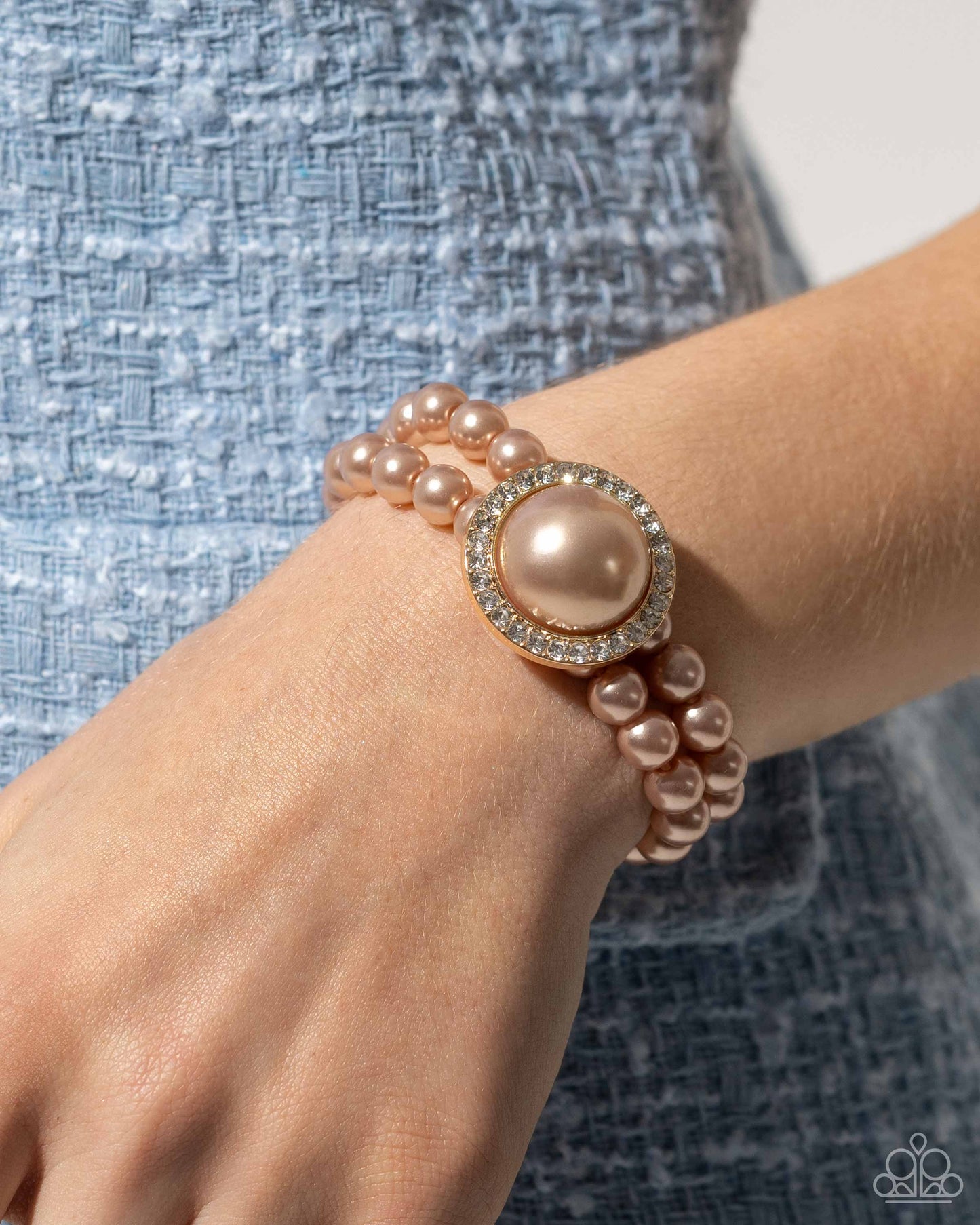 Valuable Verdict Brown Necklace and Valuable Victor - Brown Bracelet Set