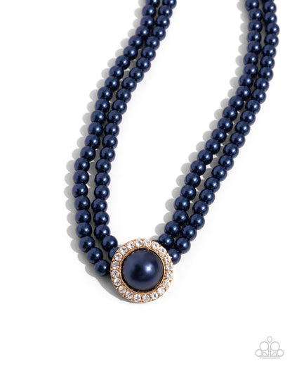 Valuable Verdict - Blue Necklace and Valuable Victor - Blue Bracelet Set