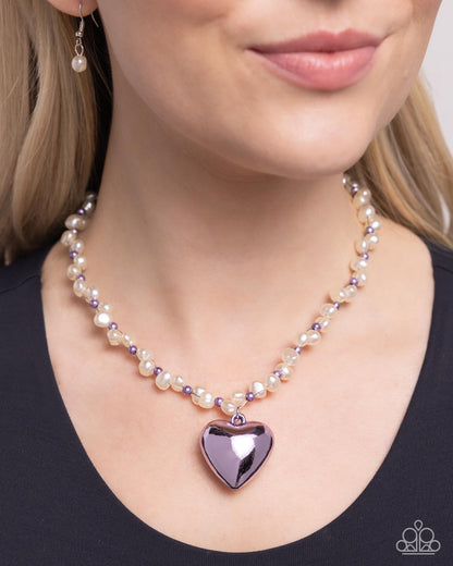 Mermaid Model - Purple - Paparazzi Necklace