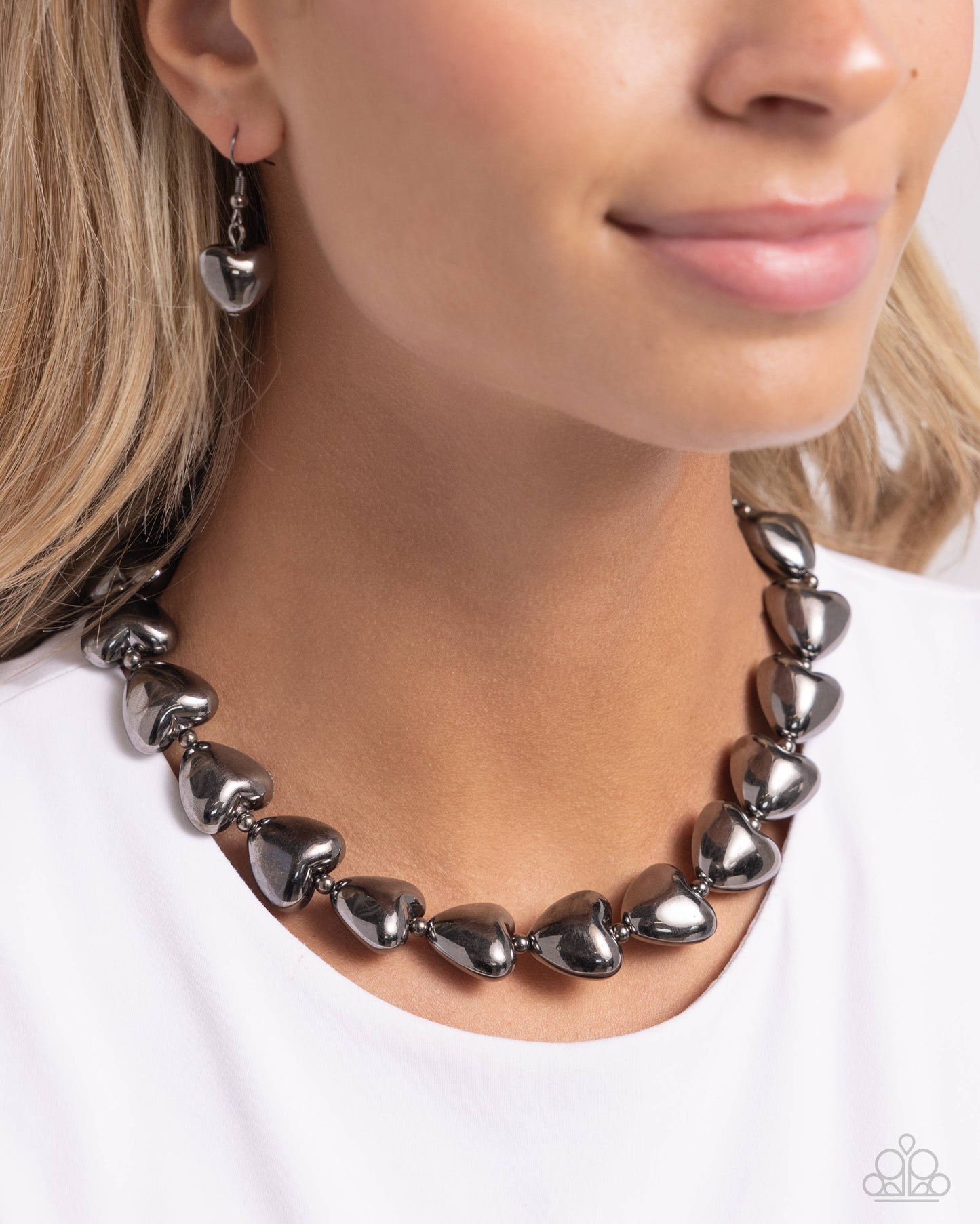 Hello Heartstrings - Black - Paparazzi Necklace