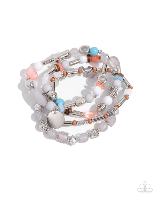 Cloudy Chic - Silver - Paparazzi Bracelet